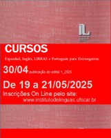 CURSOS SEQUENCIAIS IL para o1o Semestre de 2025 - Edital de oferta publicado!!!
